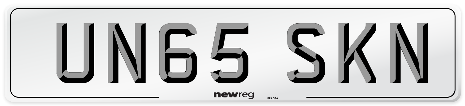 UN65 SKN Number Plate from New Reg